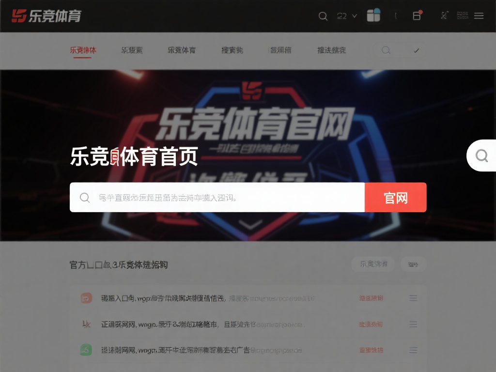 最简单直接的方式是通过搜索引擎输入“乐竞体育官网”