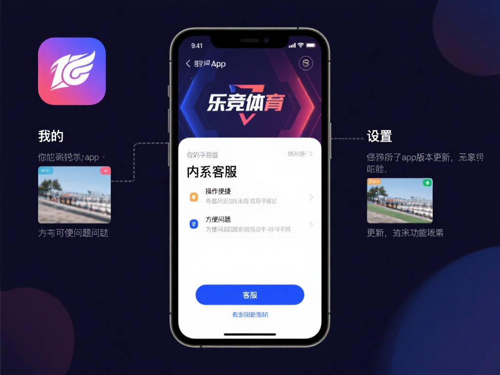 手机App内置客服功能
如果你习惯使用乐竞体育的