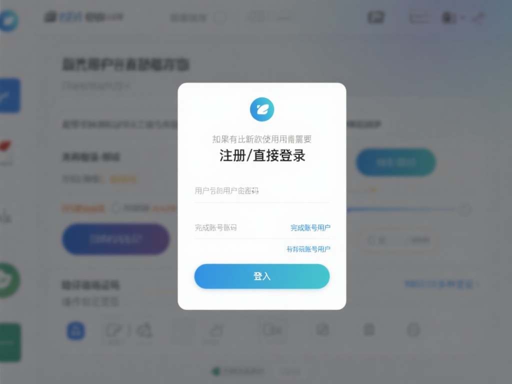注册或直接登入
如果你是首次使用，需要点击“注册